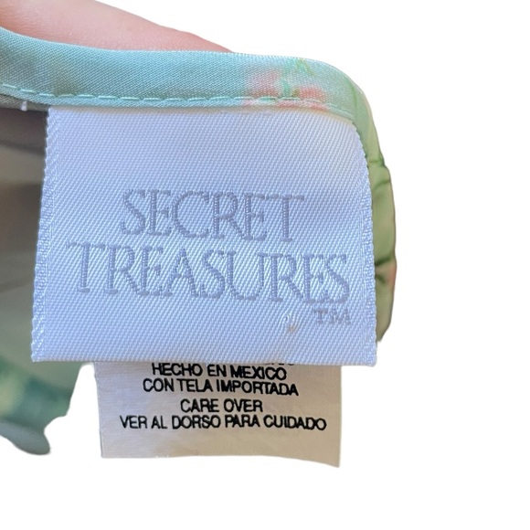 Secret Treasures Vintage Y2K Blue Green Fairy Ethereal Dreamy Floral Sip Dress - Picture 6 of 7